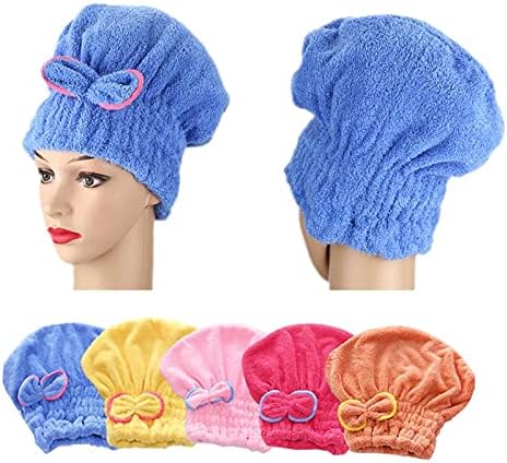 Women Absorbent Bath Shower Cap Wiping Hair Quick-Drying Towel