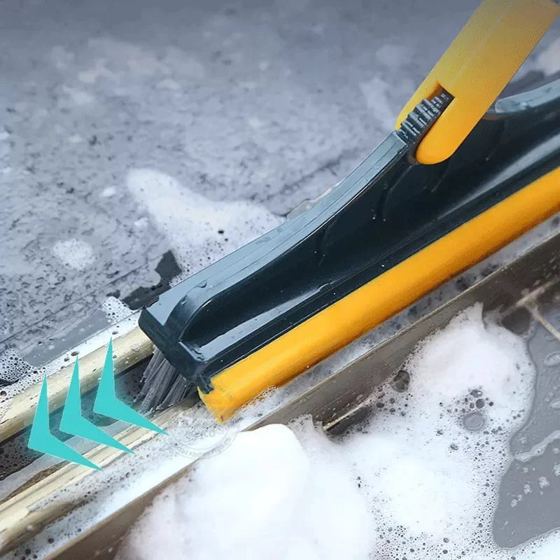 2 In 1 Long Handle Removable Wiper Floor Scrub Brush (26inch)
